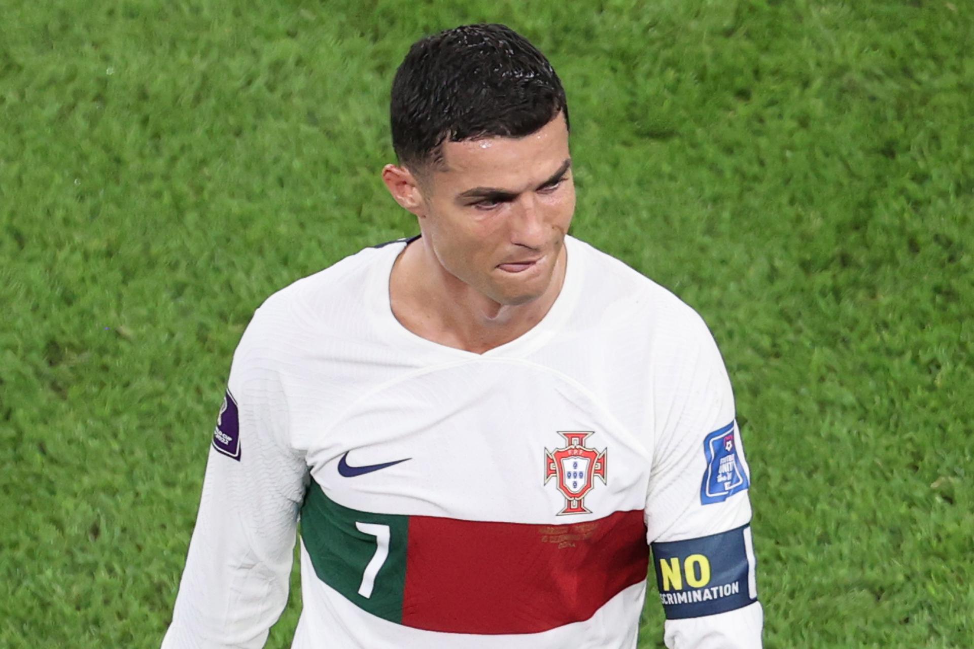 Cristiano Ronaldo fue eliminado del Mundial de Qatar con Portugal. Foto: Agencia EFE