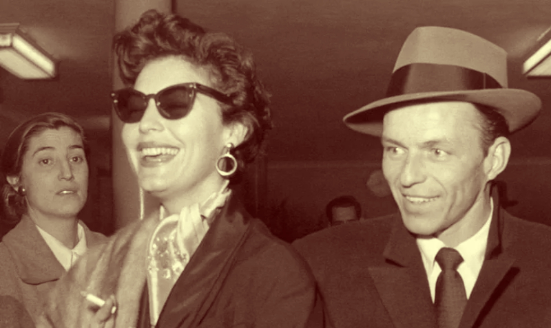 Ava Gardner, junto a su tercer esposo, Frank Sinatra. Foto: EFE.