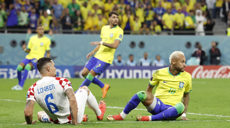 La eliminación de la Selección de Brasil en el partido contra Croacia, causó sorpresa en la prensa internacional. Foto: EFE