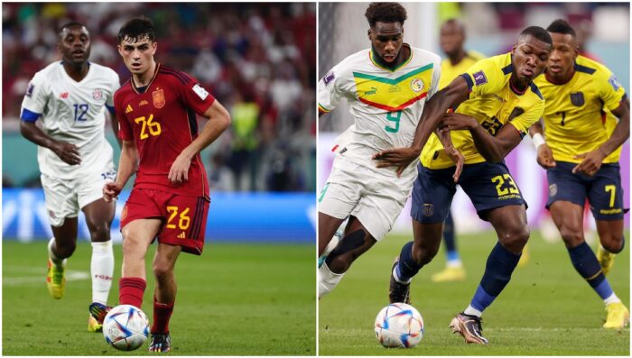 Pedri se sorprendió por el nivel de Moisés Caicedo en el Mundial Qatar 2022. Foto: Instagram @Latriecu y @pedri.