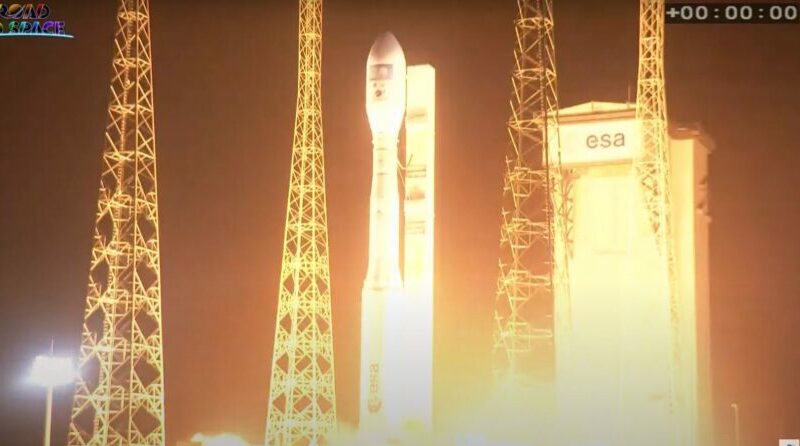 Lanzamiento de la fallida primera misión comercial del cohete Vega C. Foto: Europa Press.
