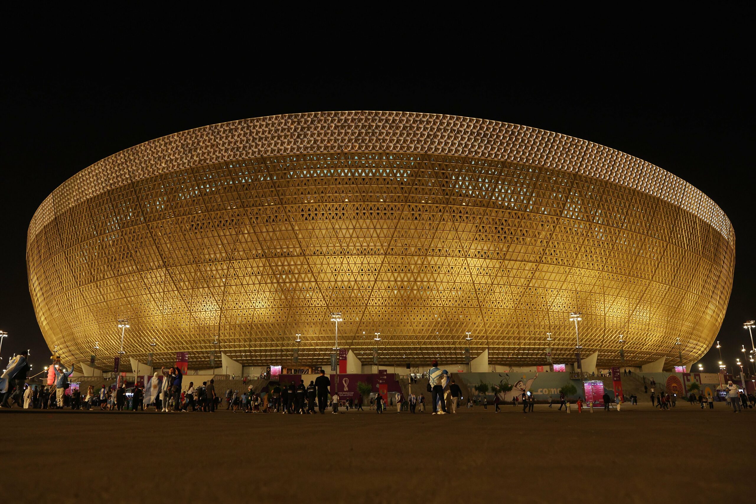 Estadio Lusail donde se albergará la final del Mundial Qatar 2022 entre Francia y Croacia. Foto: Twitter @FIFAWorldCup.