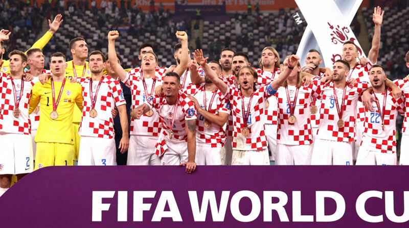 Los jugadores de la selección croata estarían envueltos en una polémica por sus celebraciones. Foto: Twitter ESPN.