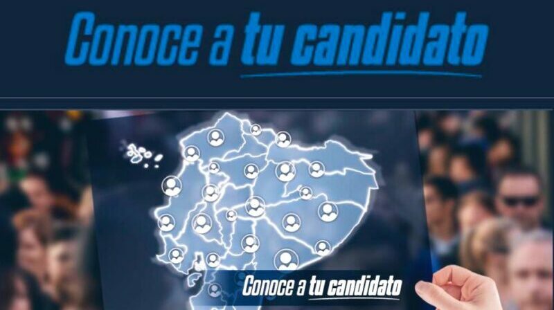 El portal web del CNE cuenta con información de todos los candidatos a dignidades de las elecciones seccionales 2023. Foto: Twitter CNE.