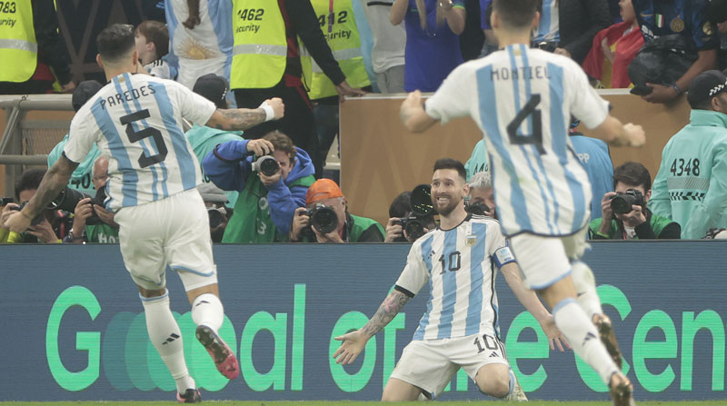 Lionel Messi hizo un doblete, que aportó para que Argentina sea campeón del Mundial Qatar 2022. Foto: EFE