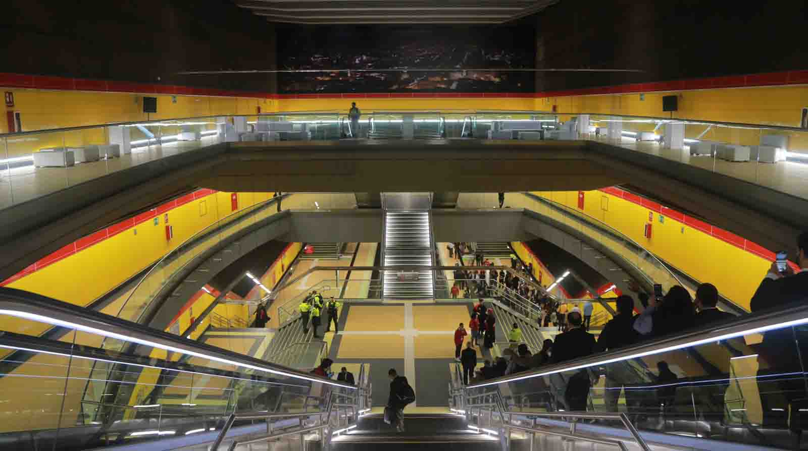 El Metro de Quito fue inaugurado el 21 de diciembre de 2022 con dos eventos que incluyeron un viaje demostrativo. Foto: Julio Estrella / EL COMERCIO
