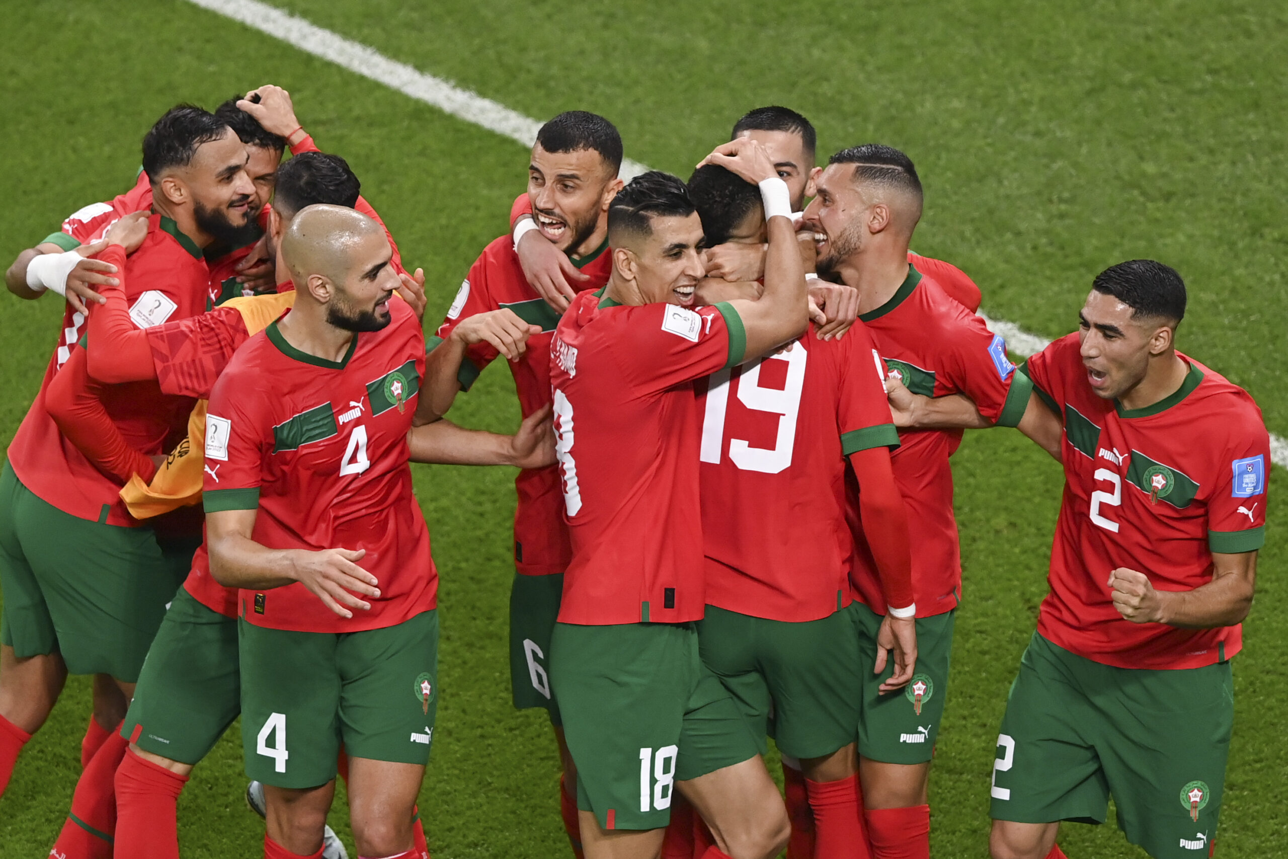 La Selección de Marruecos es el primer equipo africano en la semifinal de un Mundial. Foto: Xinhua.