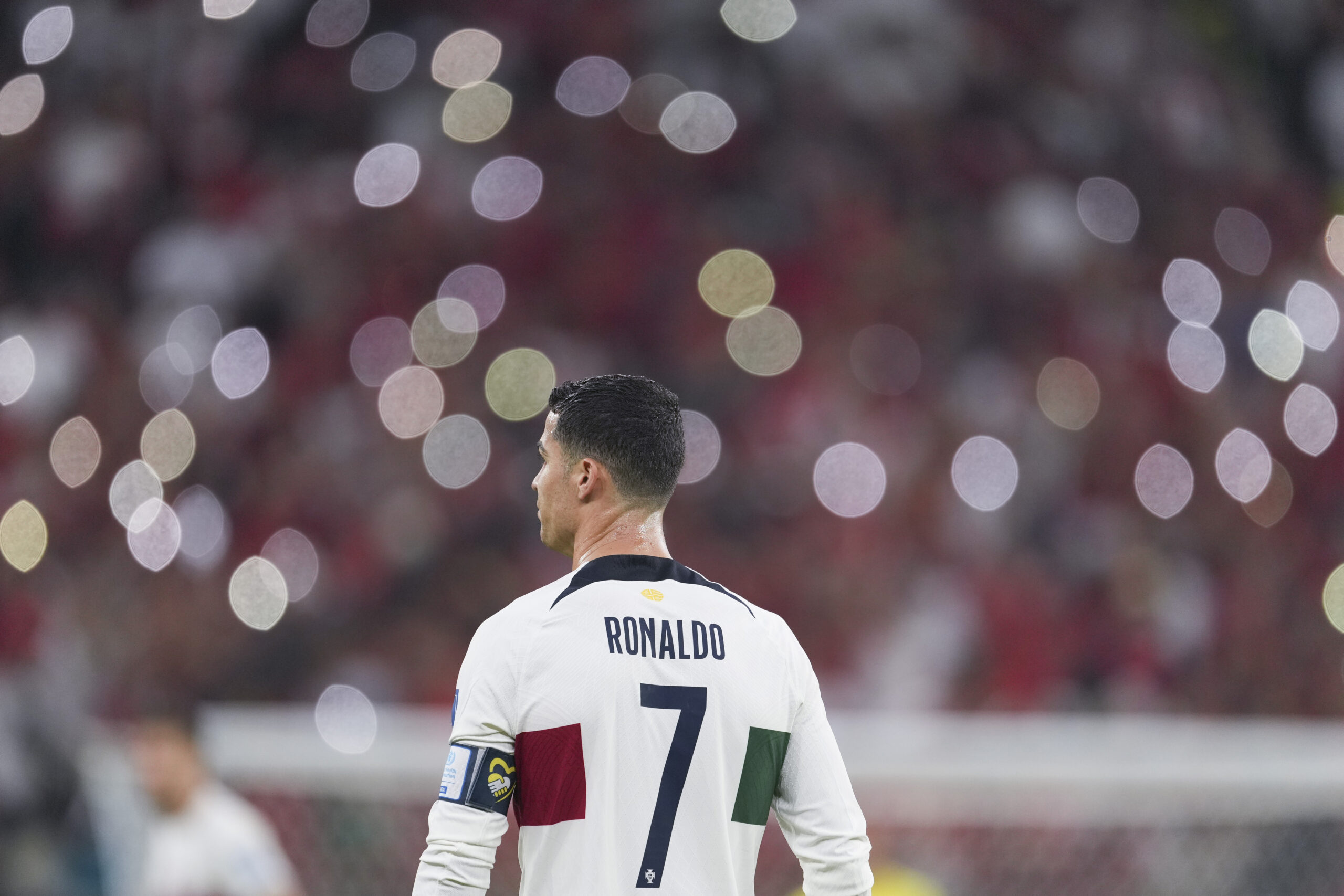 Cristiano Ronaldo disputó su último partido en Mundiales ante Marruecos. Foto: Xinhua.