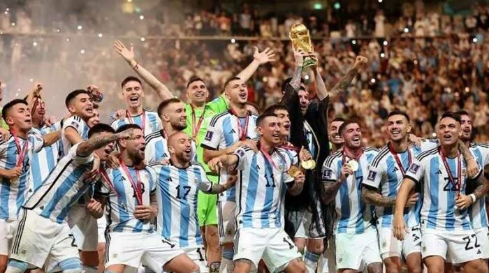 La selección de Argentina recibe un premio económico de la Conmebol. Foto: Cortesía AFA
