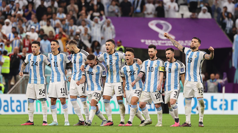 Jugadores de Argentina que se clasificaron a la semifinal del Mundial Qatar 2022. Foto: EFE
