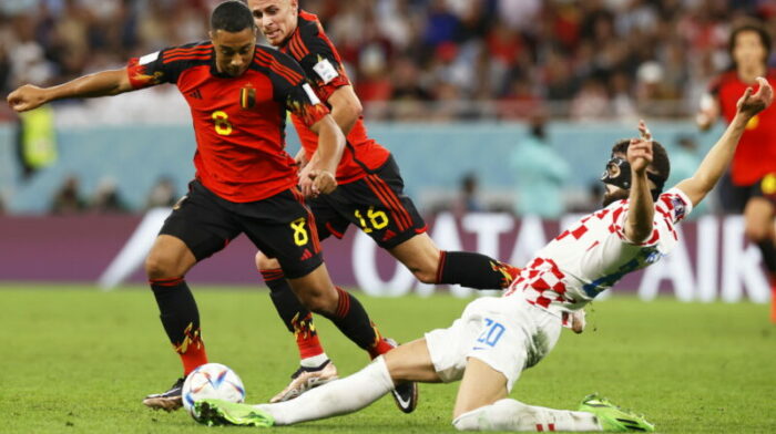El empate contra Croacia dejó eliminada a la selección de Bélgica, una de las favoritas del torneo. Foto: EFE.