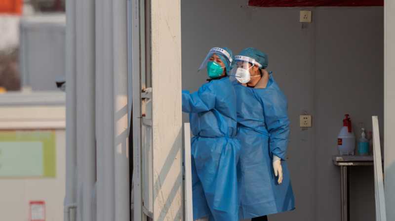 Imagen de los recintos creados en China para enfermos leves de Covid en un momento de expansión de la pandemia. Foto: EFE