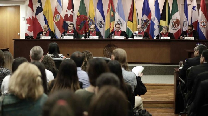 Fotografía de archivo de una sesión de la Corte Interamericana de Derechos Humanos (CorteIDH). Foto: EFE