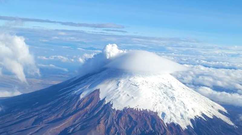 Vista panorámica del volcán Cotopaxi. Foto: Cortesía IG