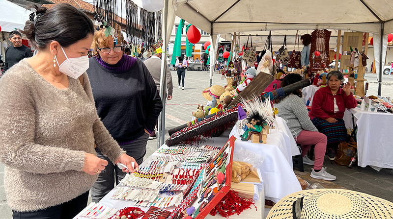 Más de 500 comerciantes y artesanos se benefician de estas ferias. que estarán abiertas al público hasta el 31 de diciembre. Foto: Lineida Castillo / EL COMERCIO