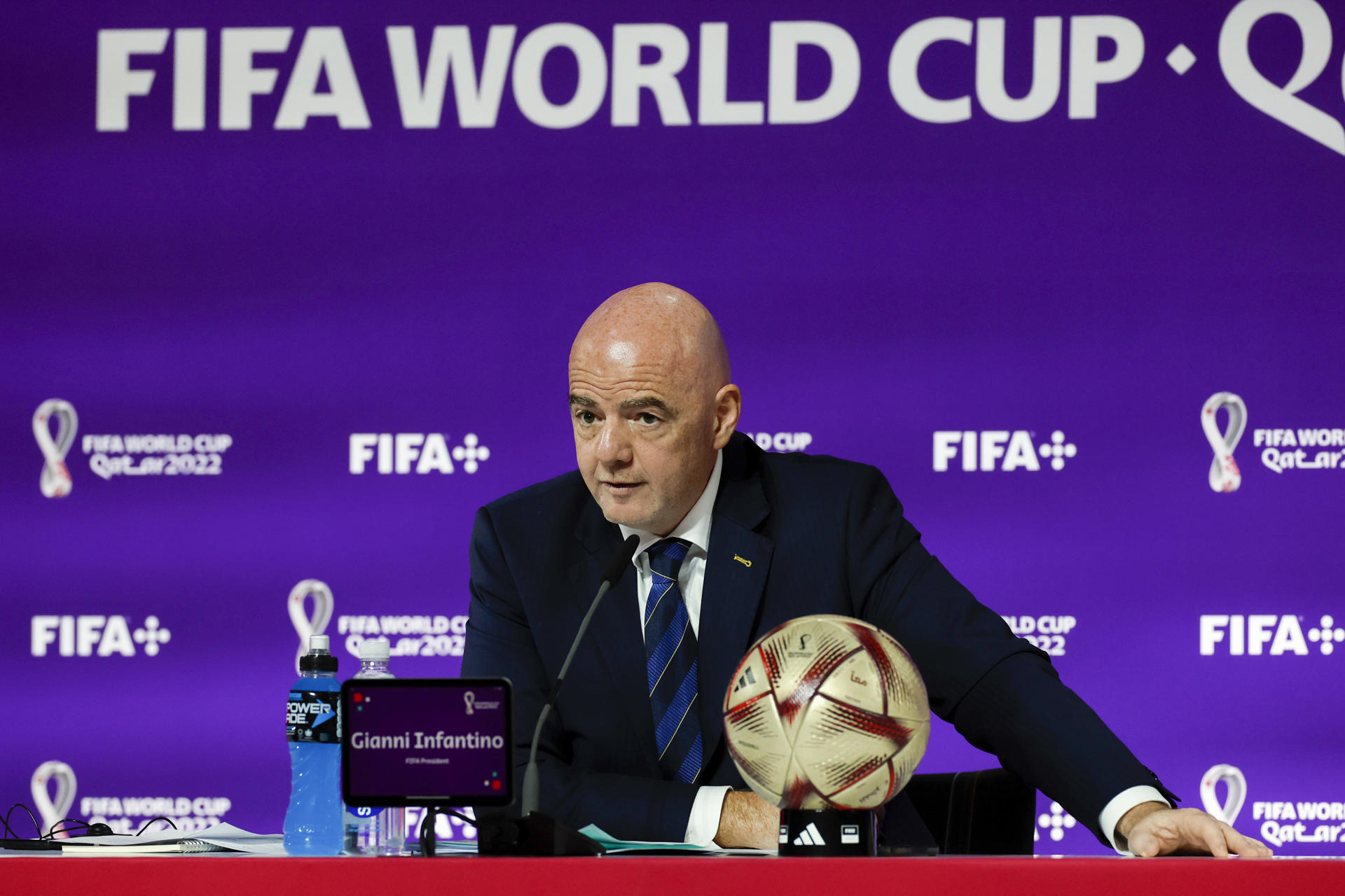El suizo Gianni Infantino, presidente de la FIFA, anunció el nuevo formato del Mundial de Clubes. Foto: EFE.