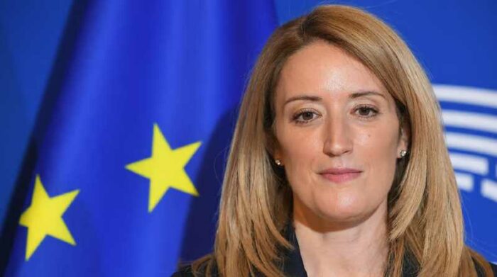 La presidenta del Parlamento Europeo, Roberta Metsola pide solidaridad durante estas fechas. Foto: Internet