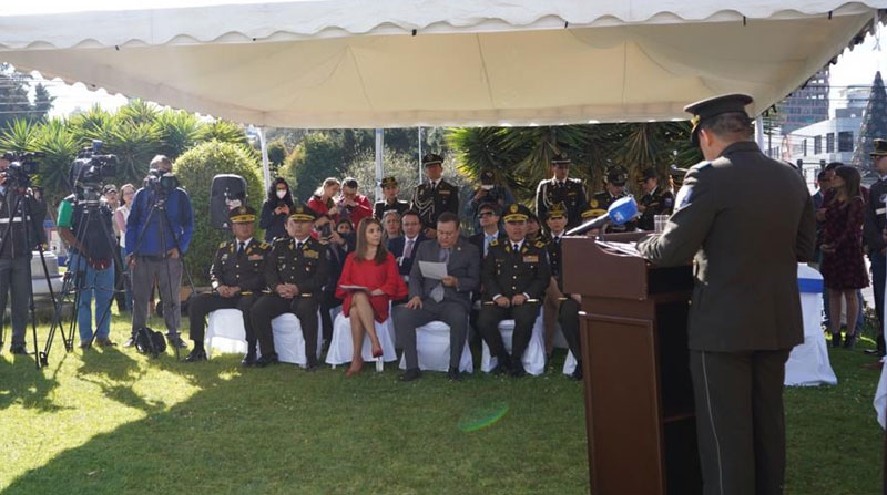El ministro del Interior, Juan Zapata, instó a la ciudadanía a denunciar los casos de extorsión. Foto: Cortesía