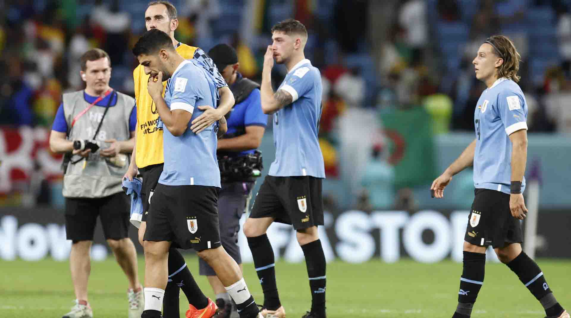 A la Selección de Uruguay no le alcanzó la victoria ante Ghana para seguir dentro del Mundial Qatar 2022. Foto: EFE