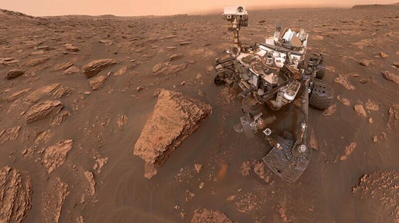 Selfie polvoriento del rover Curiosity. Foto: Europa Press.