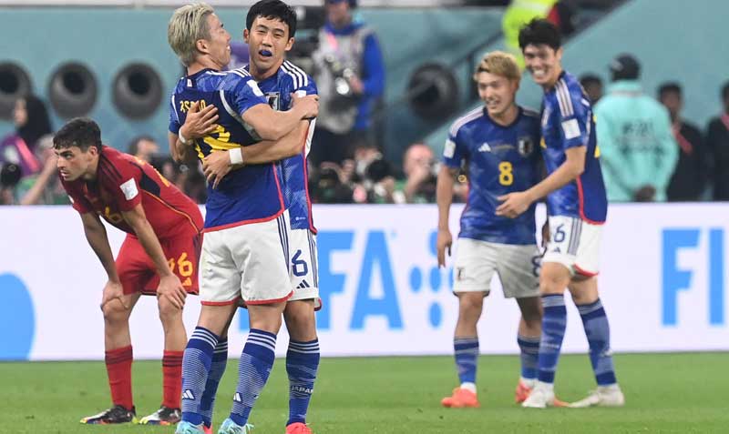 Japón clasificó a octavos de final como primero del Grupo E. Foto: EFE