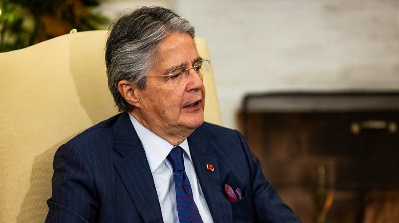 El presidente de Ecuador, el conservador Guillermo Lasso, este 19 de diciembre de 2022. Foto: EFE