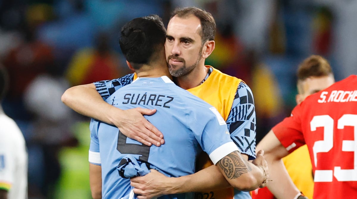 El Mundial de Qatar 2022 fue el último Mundial de Luis Suárez, Diego Godín, y otros jugadores, con más partidos de la historia de la selección de Uruguay. Foto: EFE