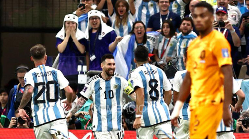 Lionel Messi, de Argentina, en el partido ante Países Bajos en el Mundial Qatar 2022. Foto: Diego Pallero / EL COMERCIO