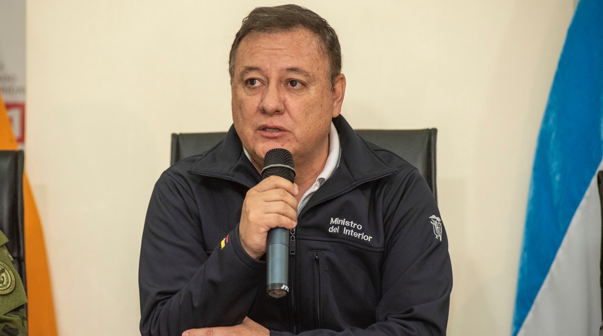 El ministro del Interior, Juan Zapata, aseguró que el entendimiento entre las policías de Bélgica y Ecuador fortalece varias líneas de acción como el intercambio de información en materia de delincuencia organizada transnacional. Foto: EFE
