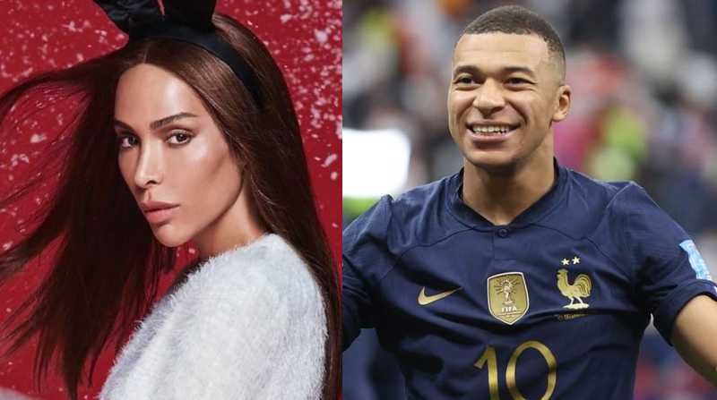 La modelo Inés Rau y el futbolista francés Kylian Mbappé serían novios, según la prensa europea. Foto: Internet