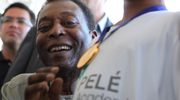 El 'Rey del fútbol', el recientemente fallecido brasileño Pelé, en una foto de archivo. Foto: EFE