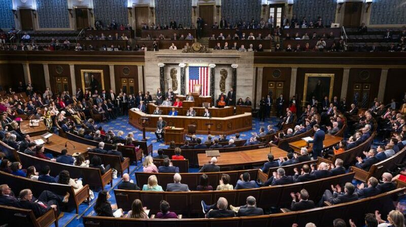 Vista de una sesión de la Cámara de Representantes de EE.UU., este 4 de enero de 2023, en Washington. Foto: EFE.