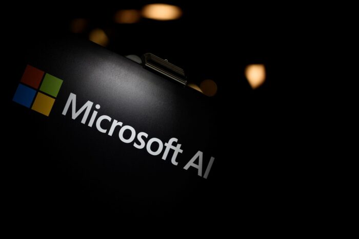 Vista del logo de Microsoft AI, en una fotografía de archivo, Foto: EFE