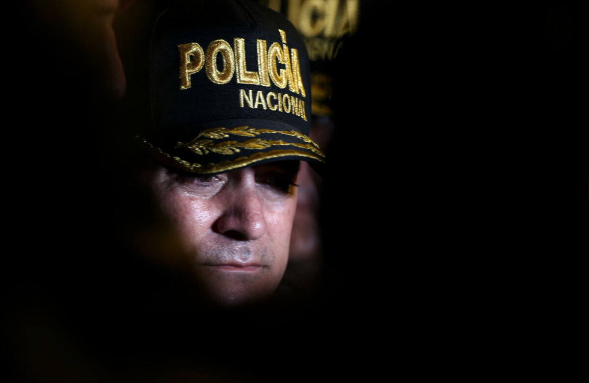 Fotografía de archivo del comandante General de la policía de Ecuador, Fausto Salinas. Foto: EFE