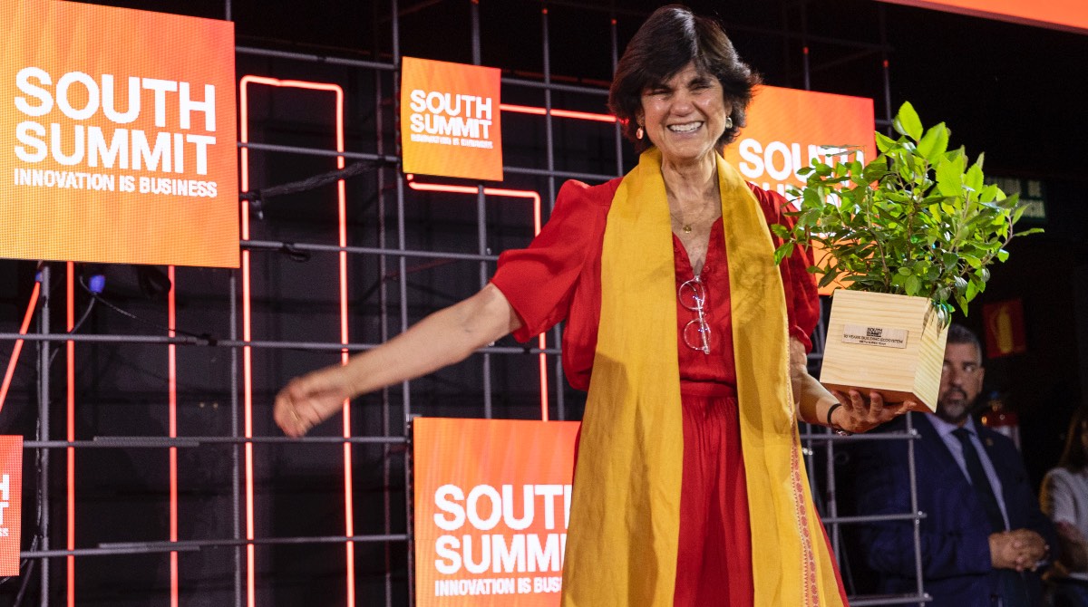 María Benjumea, fundadora y presidenta de South Summit, en la clausura del 2022, en Porto Alegre (Brasil). Cortesía: South Summit