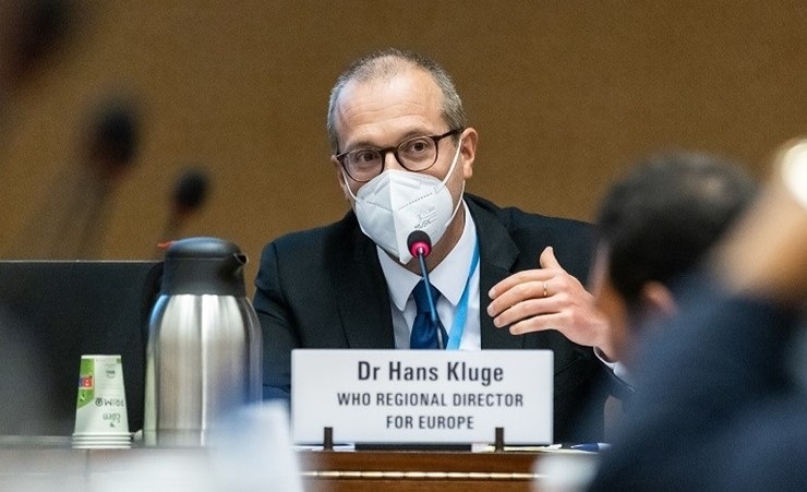 El director regional para Europa de la Organización Mundial de la Salud (OMS), el doctor Hans Henri P. Kluge, interviene en la 75ª Asamblea Mundial de la Salud. Foto: Europa Press.