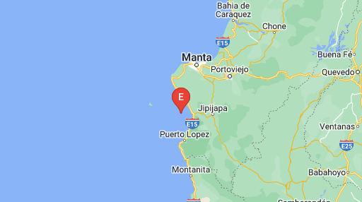 Un sismo se reportó en Puerto López, en Manabí, este miércoles 4 de enero de 2023. Foto: Twitter