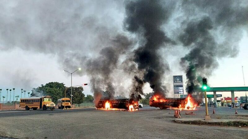 Las autoridades recomendaron a la población de Culiacán no salir de su casa si no es necesario. Foto: Twitter.