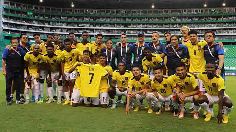 La Selección de Ecuador Sub20 tendrá una baja para lo que resta del Campeonato Sudamericano, que se juega en Colombia. Se trata de Emerson Pata. Foto: Twitter LaTri