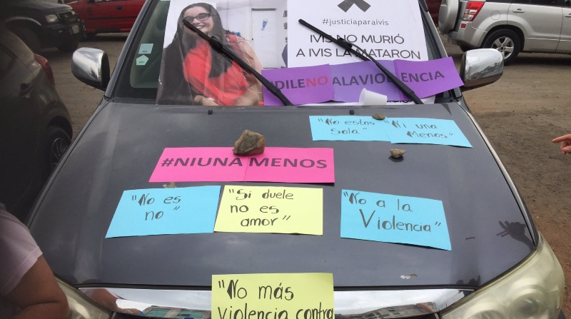 En Santo Domingo se realizaron manifestaciones tras el femicidio de Ivis Berrios. Foto: @VerdadIvis