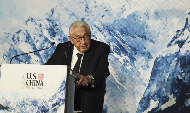 Imagen del 15 de noviembre de 2018 del ex secretario de Estado de Estados Unidos, Henry Kissinger. Foto: Han Fang/ Xinhua.