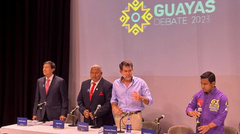 Debate electoral por la Prefectura del Guayas