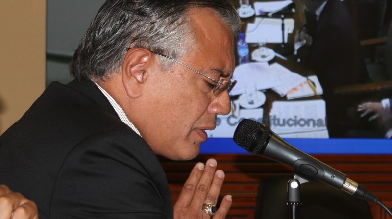 Alexis Mera, sentenciado por cohecho en el caso Sobornos, obtuvo su prelibertad este 27 de enero de 2023. Foto: Flickr Corte Constitucional Ecuador