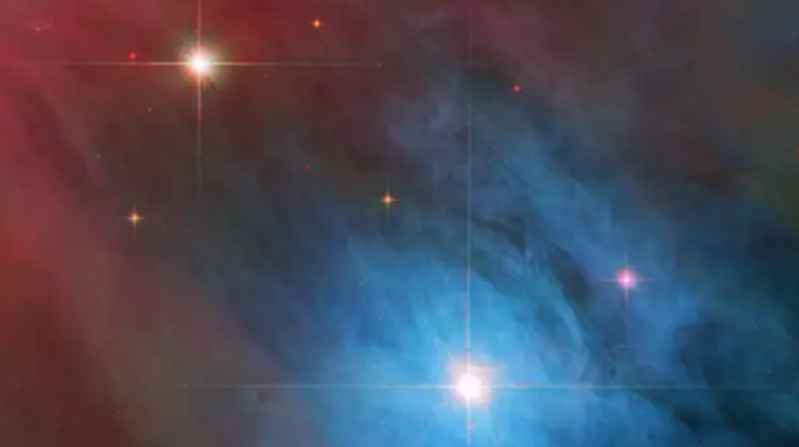 Ambas estrellas se encuentran en la Nebulosa de Orión, una colosal región de formación estelar situada a unos 1 450 años luz de la Tierra. Foto: ESA / NASA