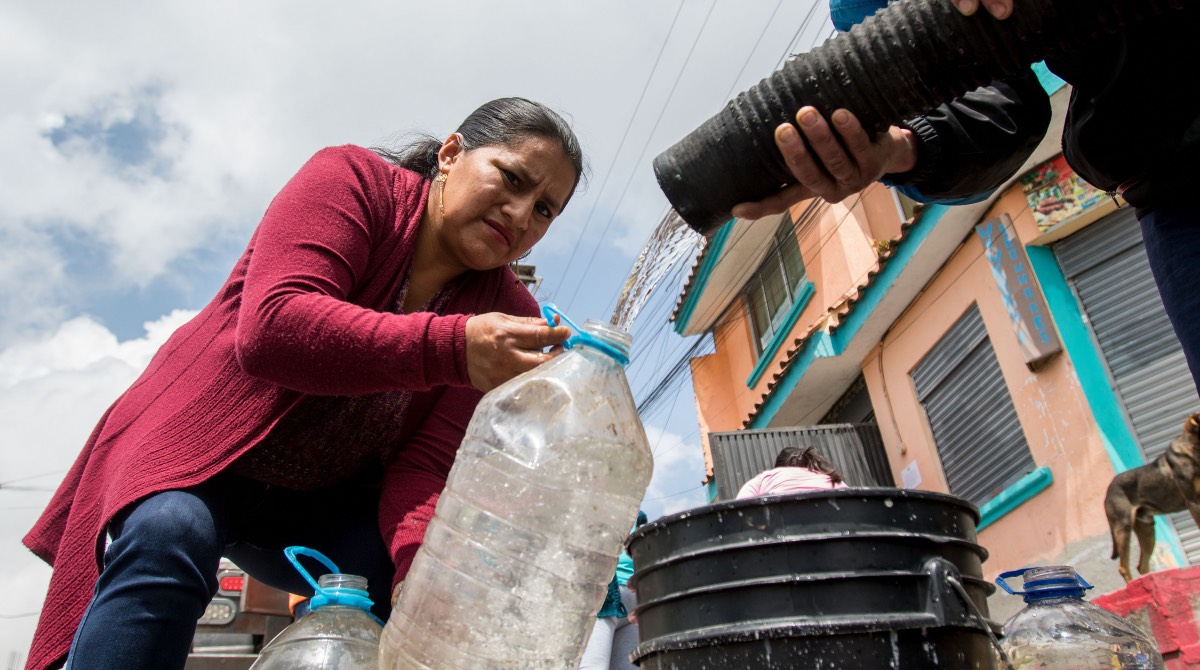 Mañana lunes seguirán los cortes de agua en el sur de Quito. Foto: Archivo