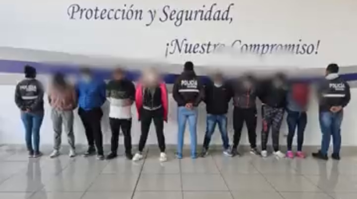 La Policía desarticuló a una presunta organización delictiva en Quito. Foto: Cortesía Policía