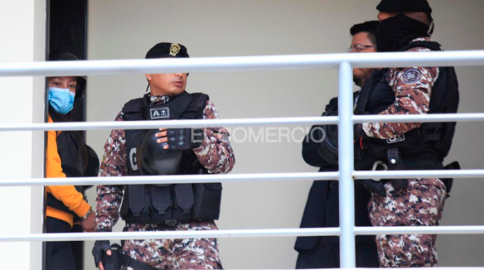 La cadete durante la audiencia en la que le revocaron la prisión preventiva. Foto: Patricio Terán / EL COMERCIO
