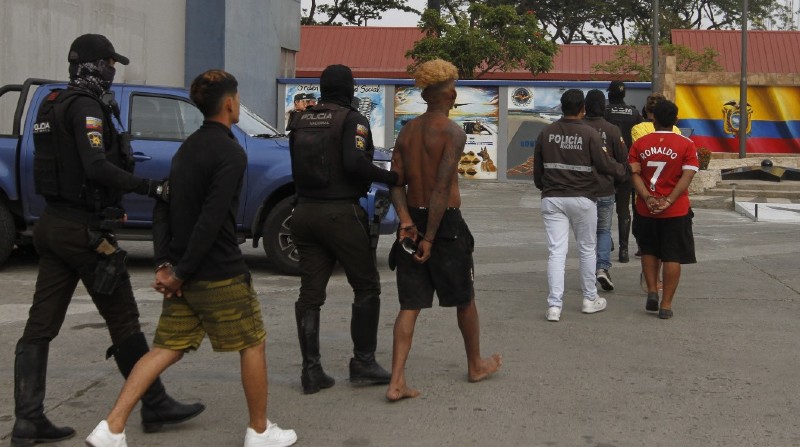 La Fiscalía legalizó la detención de los ciudadanos por delito flagrante. Foto: Policía Nacional