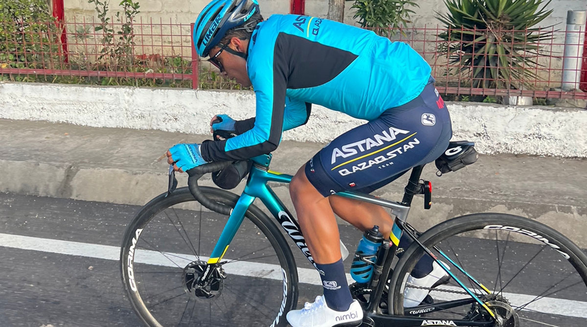 Harold Martín López, ciclista del Astana que competirá en la Vuelta a San Juan. Foto: cortesía Martín López.