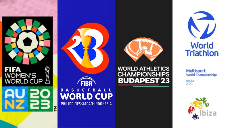 El Mundial femenino de fútbol en Australia y Nueva Zelanda, se realizará del 20 de julio al 20 de agosto de 2023. El mundial de basquet masculino será 25 de agosto al 10 de septiembre. El mundial de atletismo en Budapest será el 19 al 27 de agosto y el mundial de triatlón será Ibiza del 29 de abril al 7 de mayo.